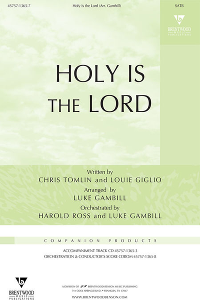 Holy Is The Lord (Orchestra Parts and Conductor's Score, CD-ROM)