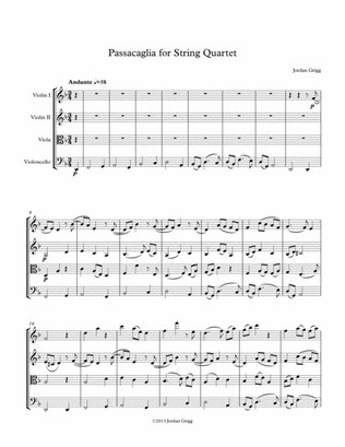 Passacaglia for String Quartet