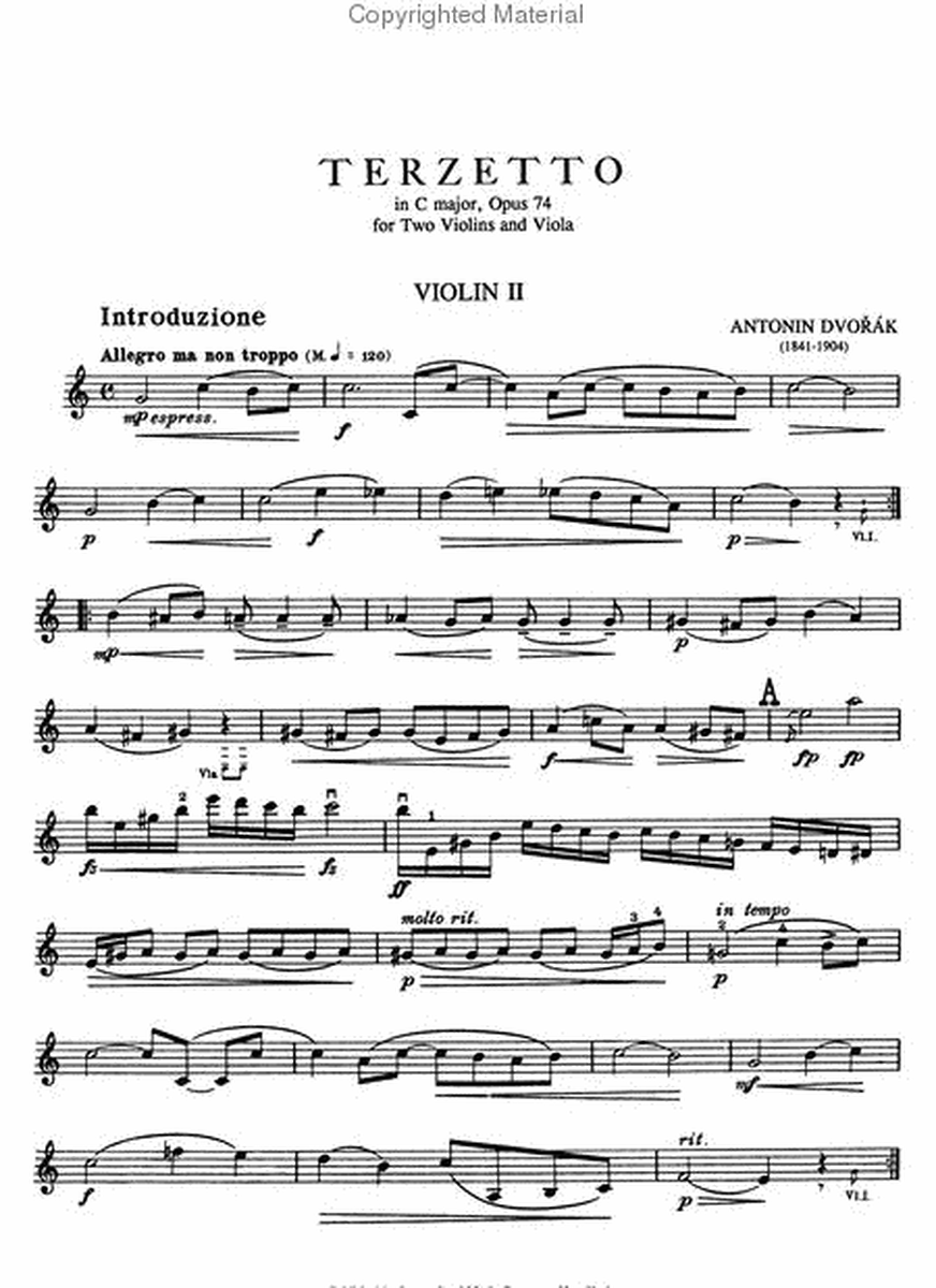 Terzetto In C Major, Opus 74