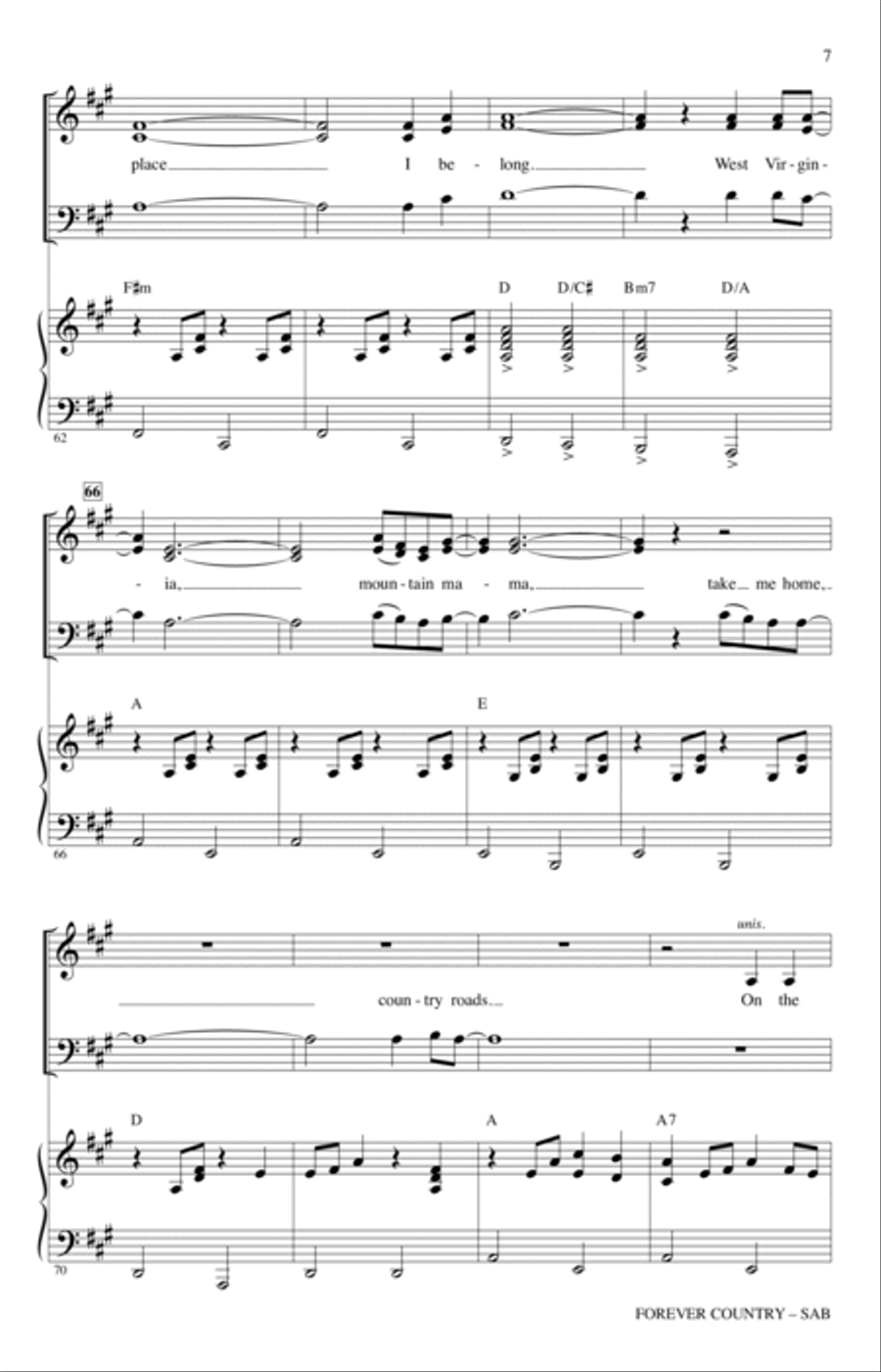 Forever Country 3-Part scores gallery preview page 6