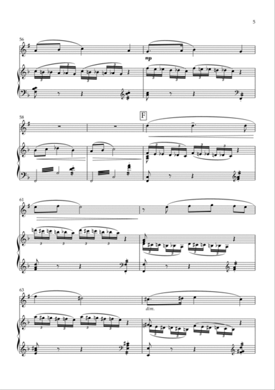 Softly Awakes My Heart (Mon cœur s'ouvre à ta voix) B-Flat Clarinet scores gallery preview page 5