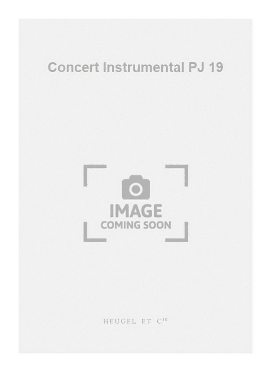 Concert Instrumental PJ 19