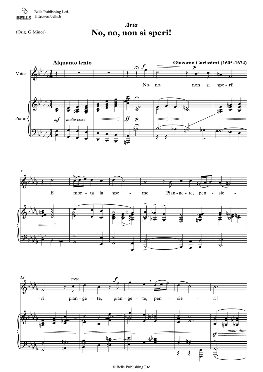 No, no, non si speri! (B-flat minor)