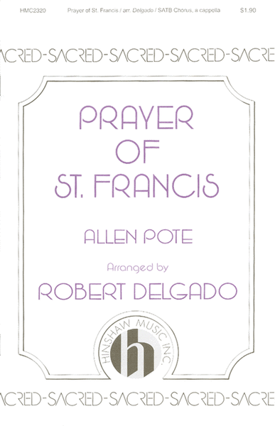 Prayer 0f St Francis (Delgado Setting, A Cappella) image number null