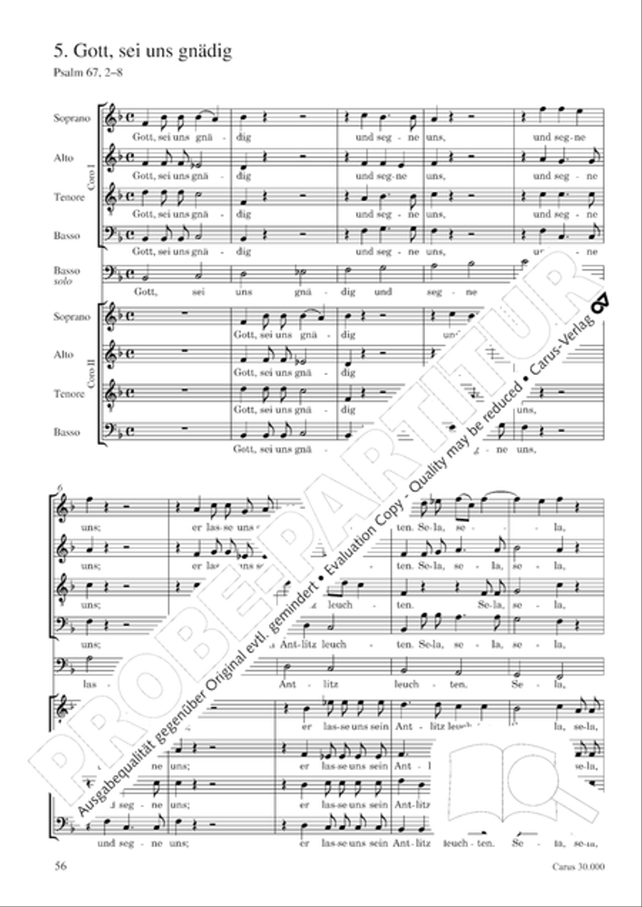 J.L. Bach: The complete motets Choir scores gallery preview page 63