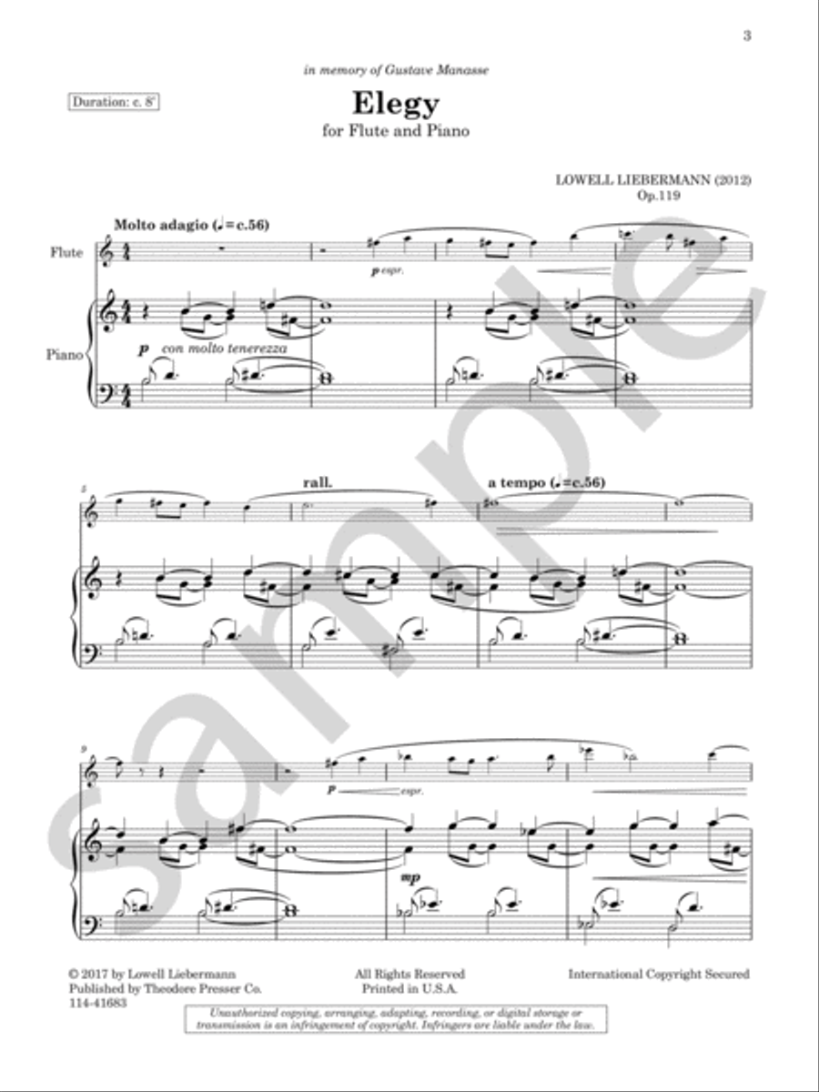 Elegy Chamber Music scores gallery preview page 3
