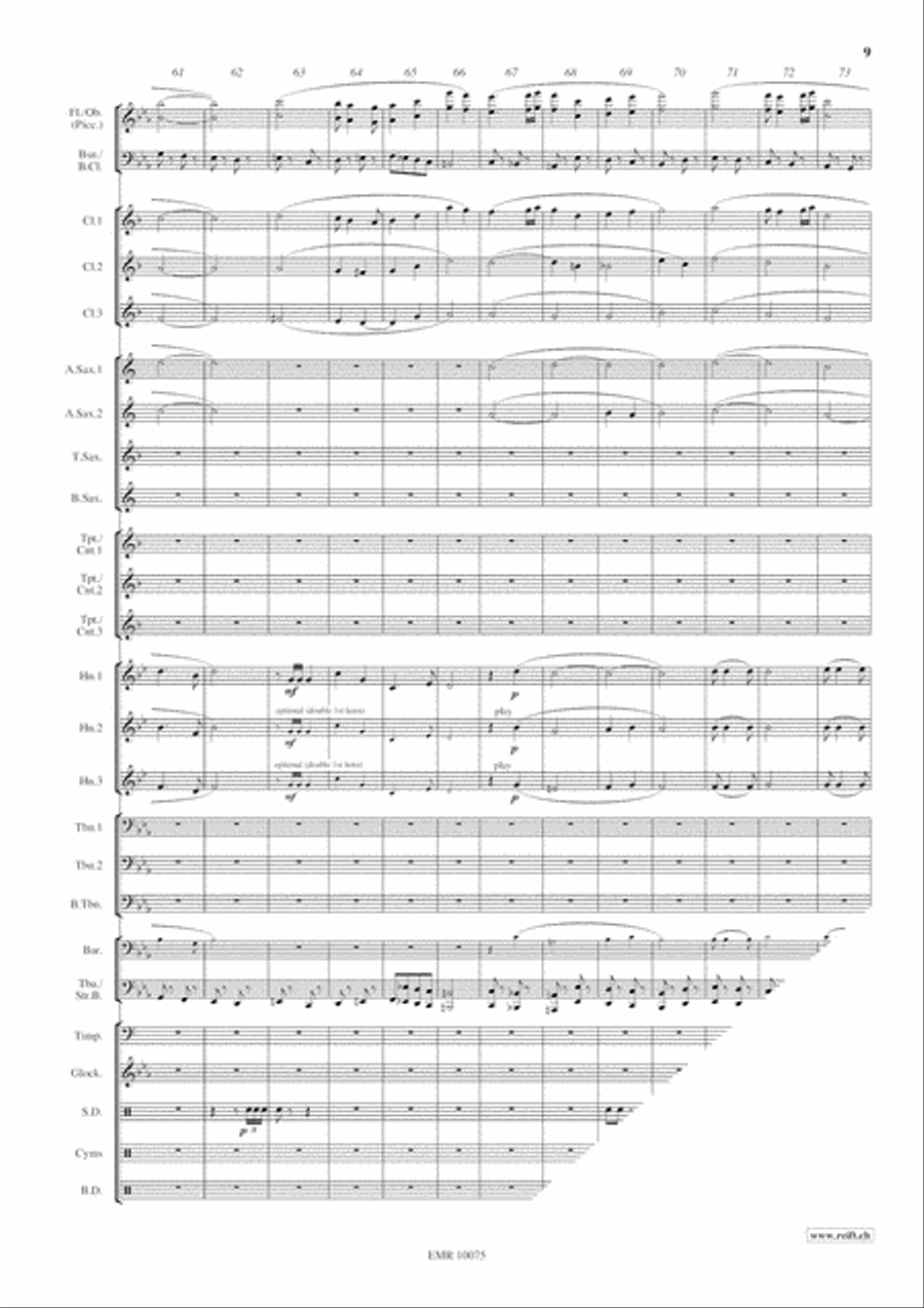 Ceremonial Fanfare Concert Band scores gallery preview page 10