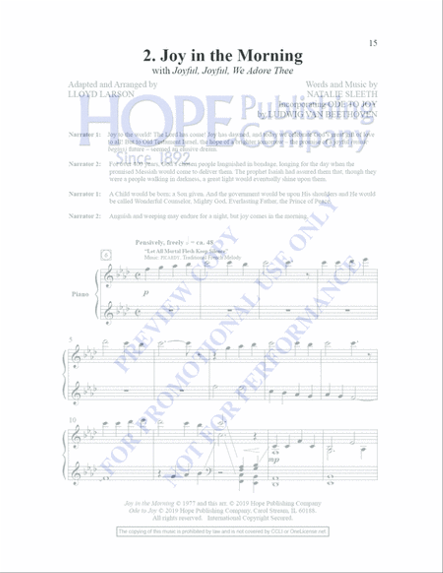 Joy Has Dawned Joy Has Dawned 4-Part scores gallery preview page 21
