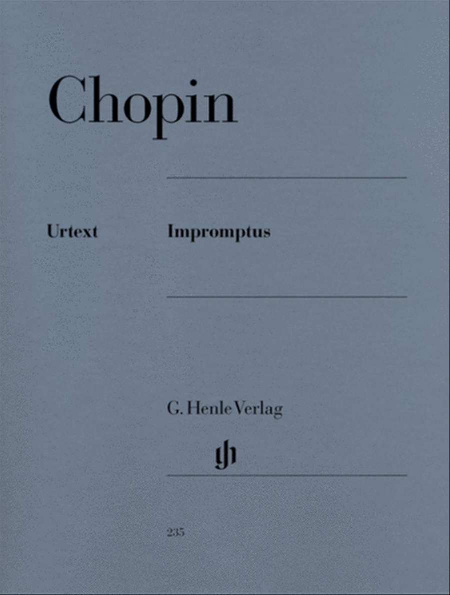 Chopin - Impromptus Urtext Ed Zimmermann Theopold