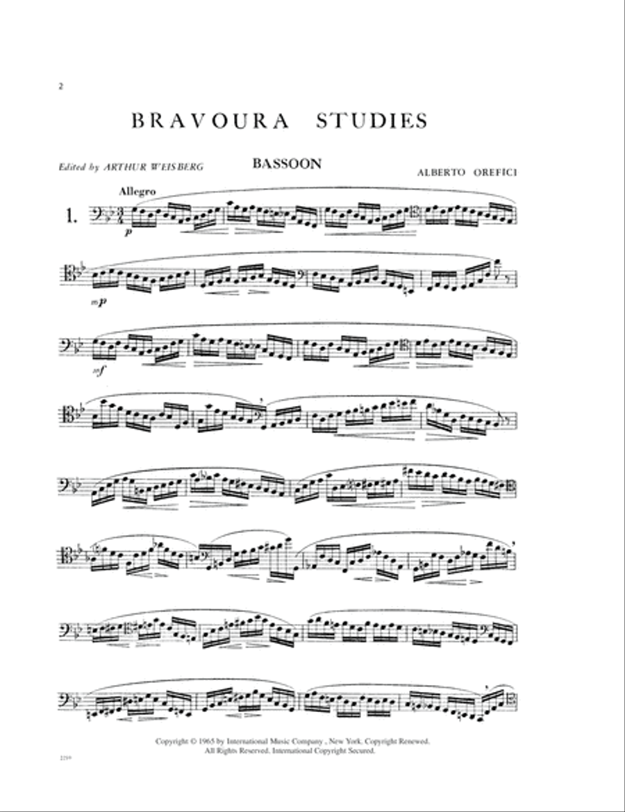 Bravoura Studies Bravoura Studies Bassoon Solo scores gallery preview page 2