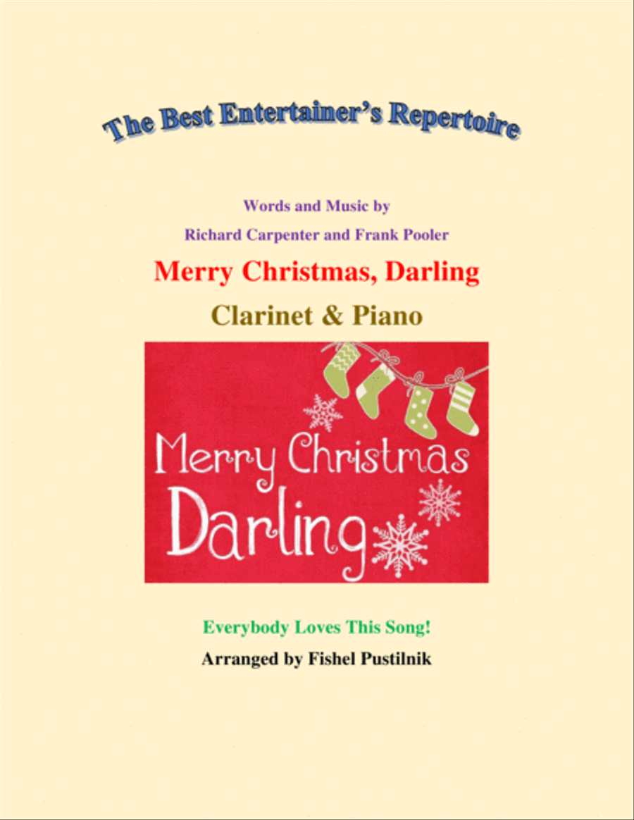 Merry Christmas, Darling Clarinet Solo scores gallery preview page 1