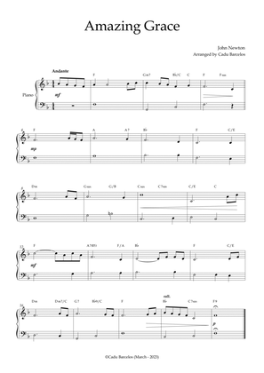 Amazing Grace (Very Easy Piano) Chords