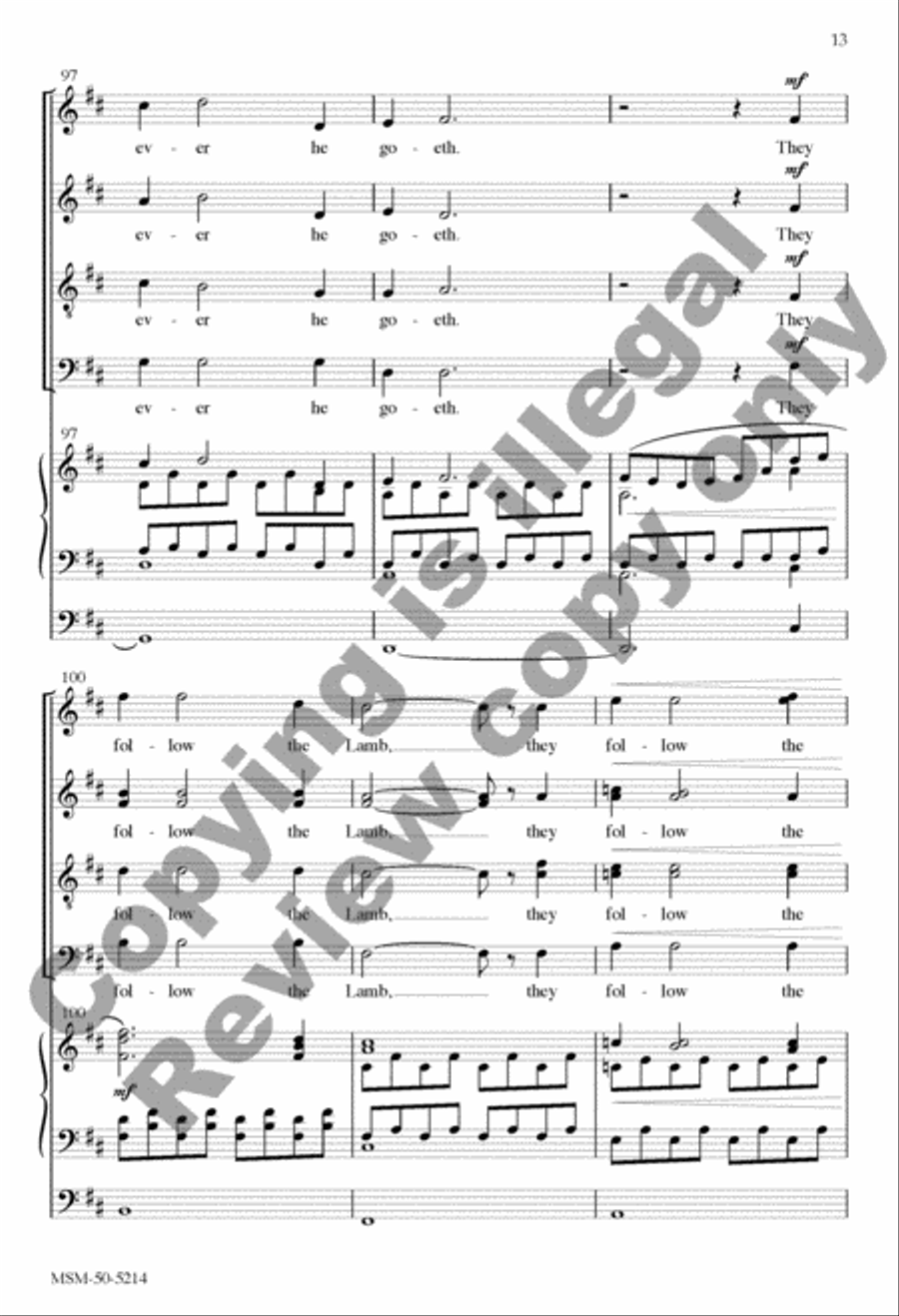 O How Glorious Is the Kingdom (Choral Score) Divisi scores gallery preview page 21