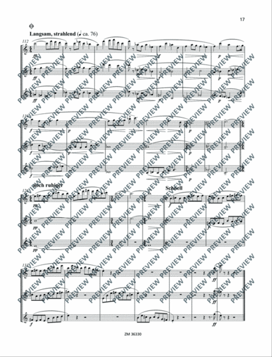 Drei aulische Gesänge Drei aulische Gesänge Flute Trio scores gallery preview page 18