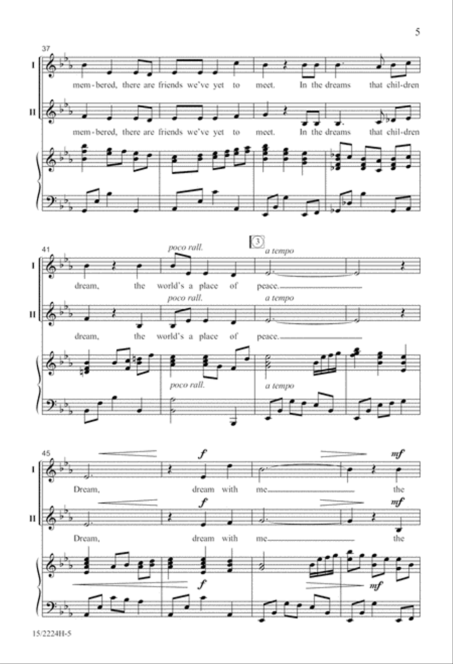 Dreams that Children Dream 2-Part scores gallery preview page 5