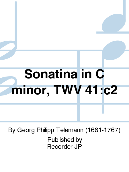 Sonatina in C minor, TWV 41:c2
