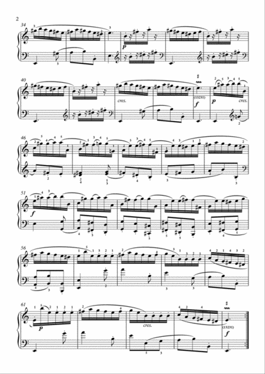 Scarlatti-Sonata in a-minor L.469 K.110(piano) Piano Solo scores gallery preview page 3
