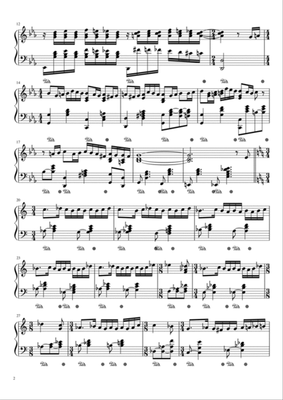 Après l'hivers Piano Solo scores gallery preview page 2