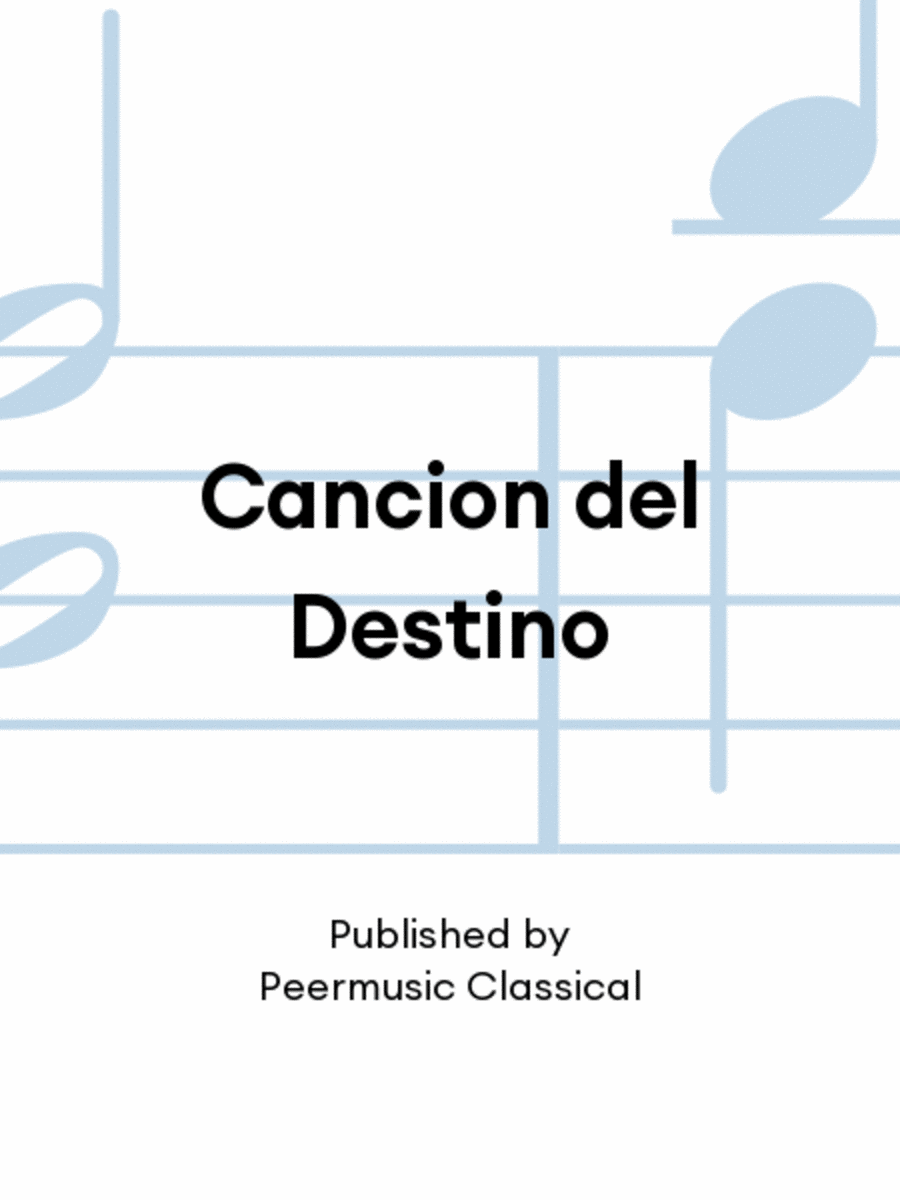 Cancion del Destino Cancion del Destino SSAA scores gallery preview page 1