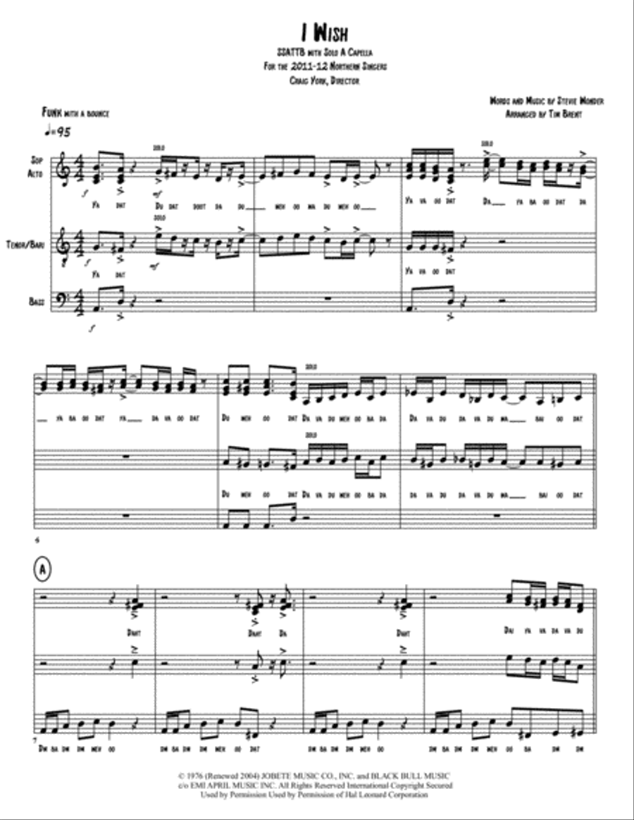 I Wish I Wish Divisi scores gallery preview page 1