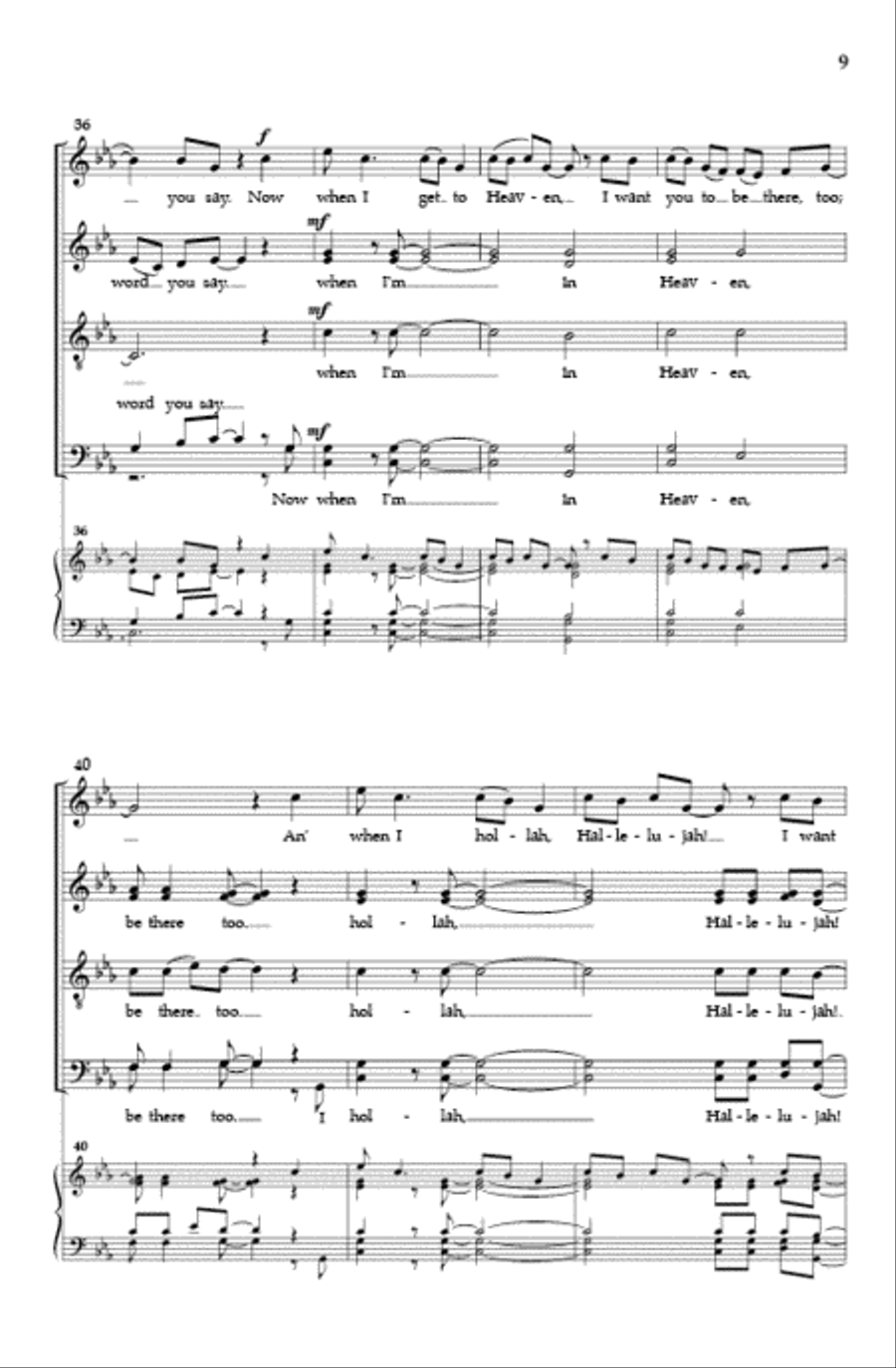 I Got a Key Divisi scores gallery preview page 8