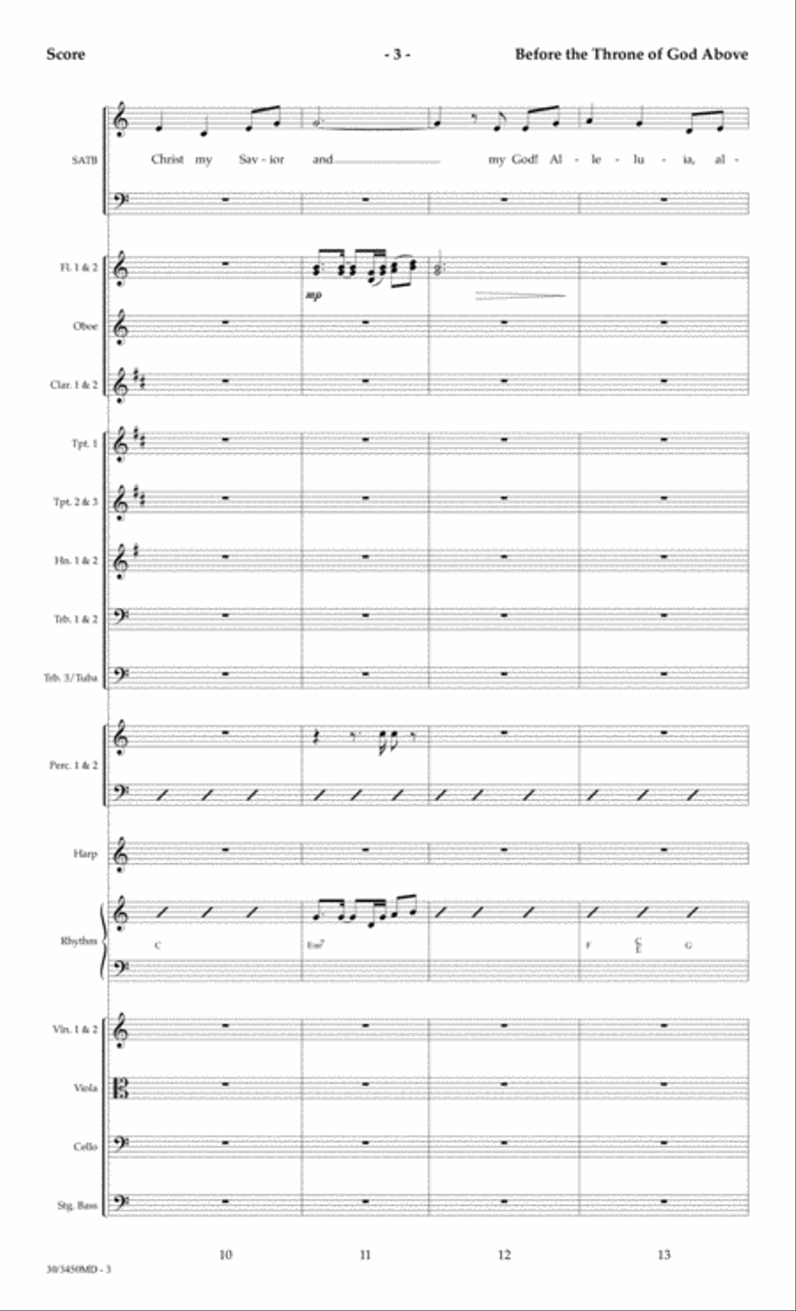 Before the Throne of God Above - Orchestral Score and Parts Choir scores gallery preview page 6