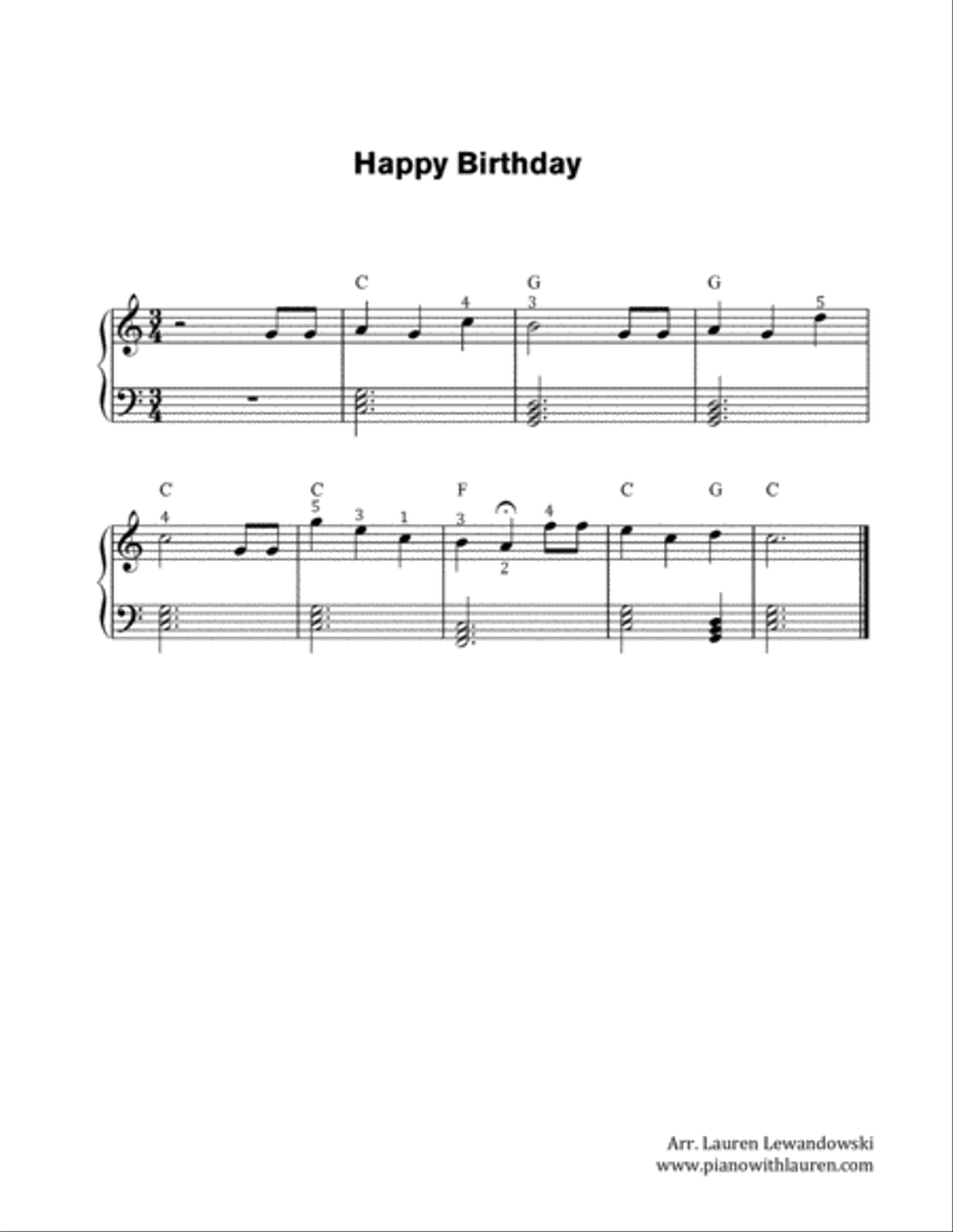 Happy Birthday - 10 Arrangements for All Levels Piano Method scores gallery preview page 5