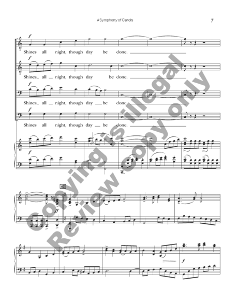 A Symphony of Carols (Choral Score) A Symphony of Carols (Choral Score) TTBB scores gallery preview page 21