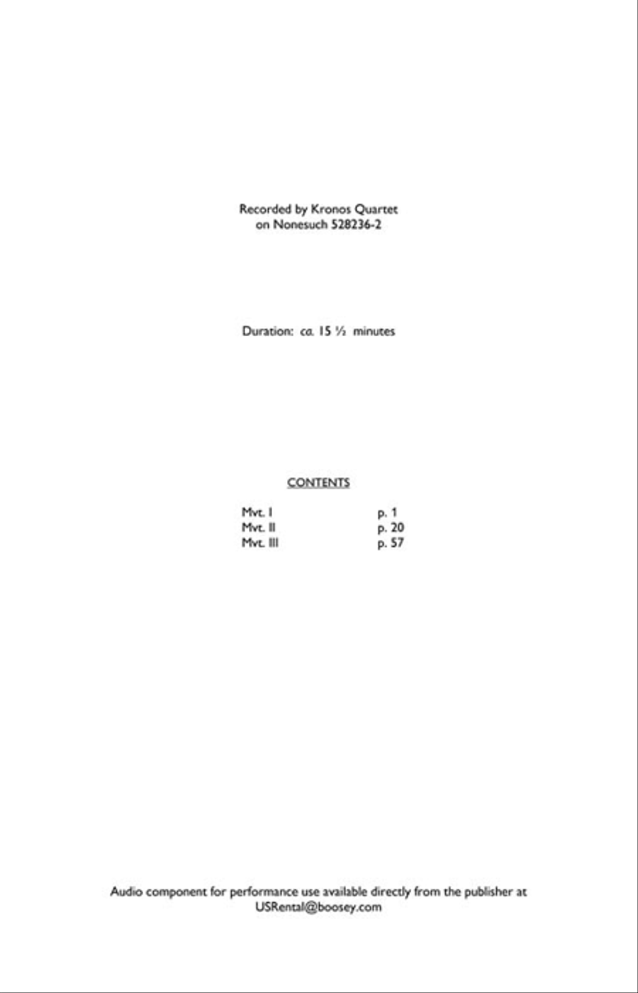 WTC 9/11 String Quartet scores gallery preview page 6