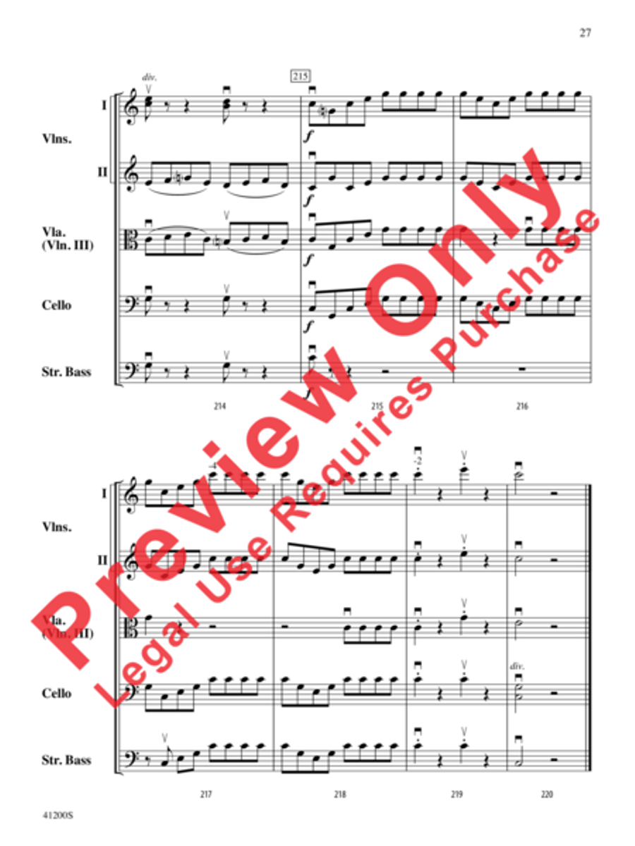 Allegro Molto Allegro Molto String Orchestra scores gallery preview page 28