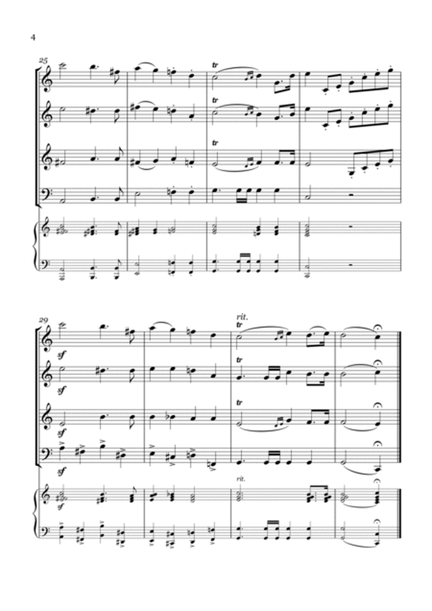 Wedding March - For String Quartet and piano image number null