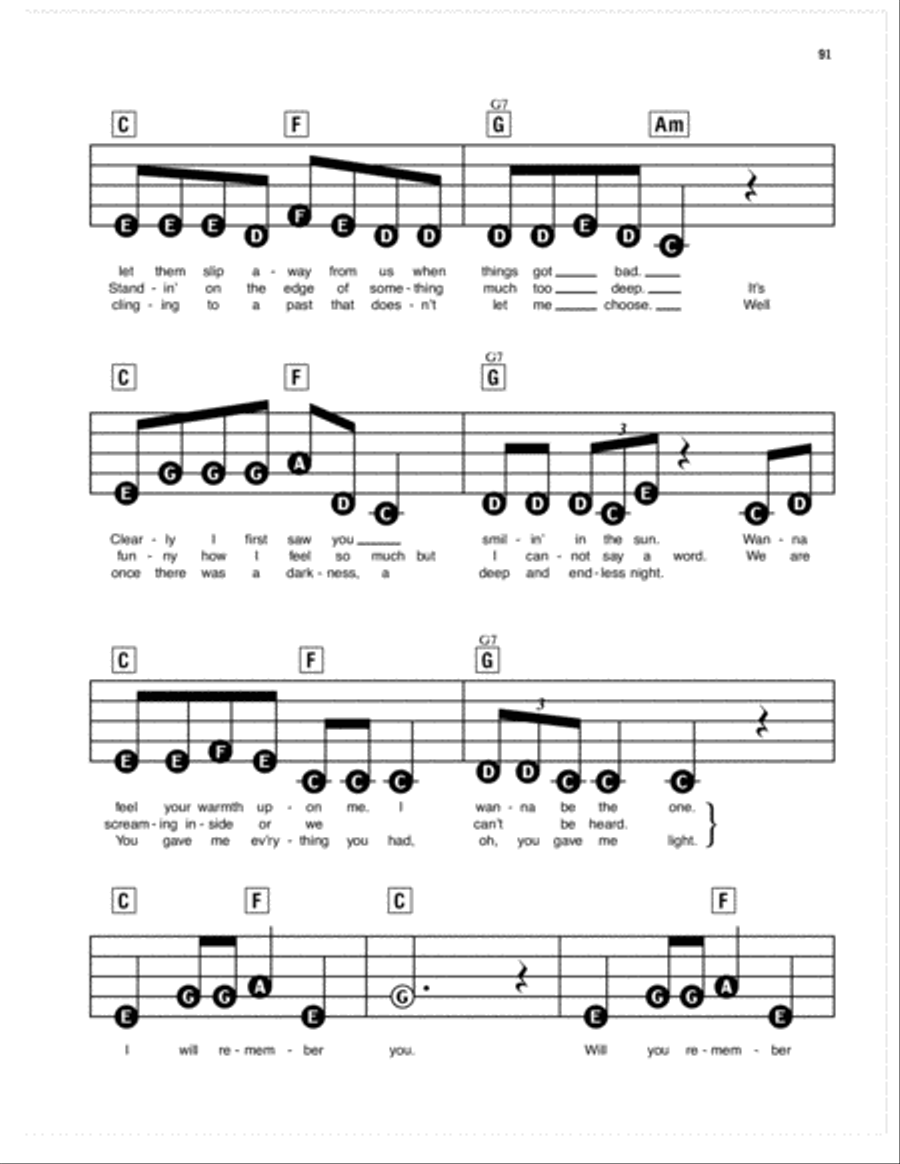 I Will Remember You I Will Remember You Piano, Vocal scores gallery preview page 2