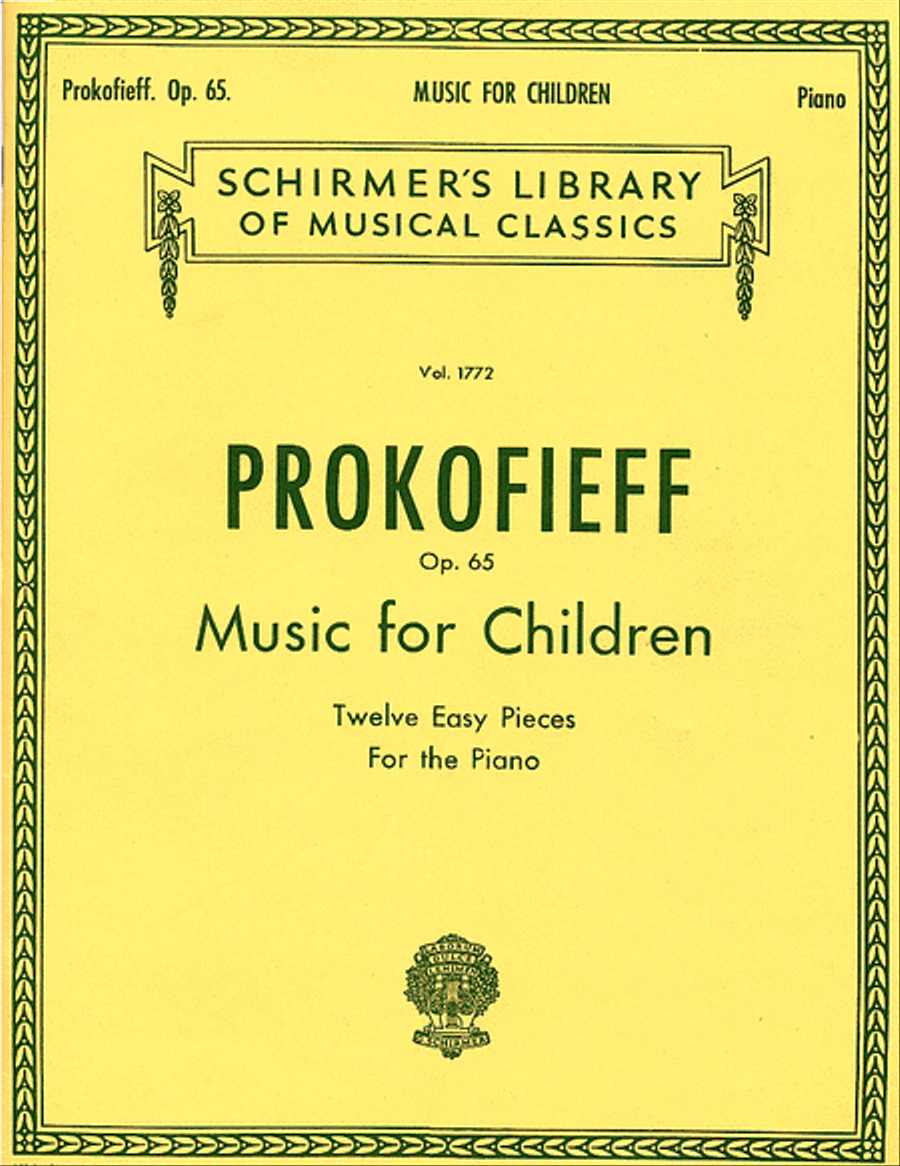 Music for Children, Op. 65 (12 Easy Pieces for the Piano) Piano Solo scores gallery preview page 1