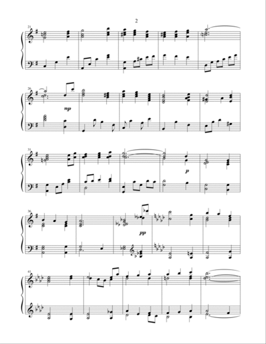 It Came upon the Midnight Clear - Advanced Piano Solo Piano Solo scores gallery preview page 3
