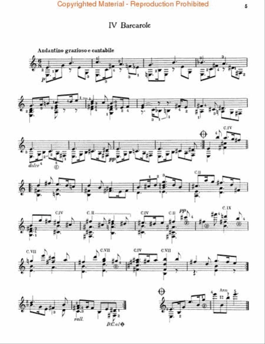 Cavatina (1951) Cavatina (1951) Acoustic Guitar scores gallery preview page 4