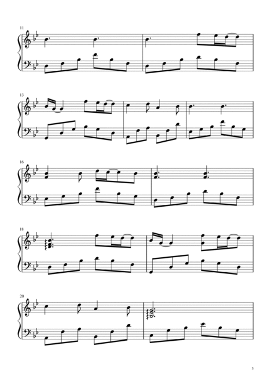 A Thousand Years A Thousand Years Harp scores gallery preview page 3