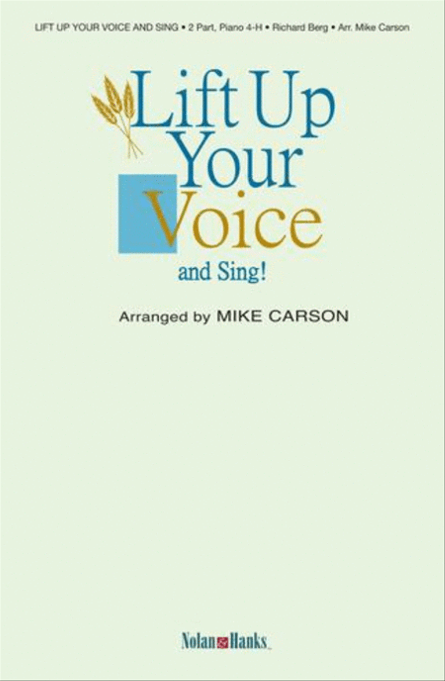 Lift Up Your Voice and Sing! - 2 part treble and piano (4 hands) TB scores gallery preview page 1