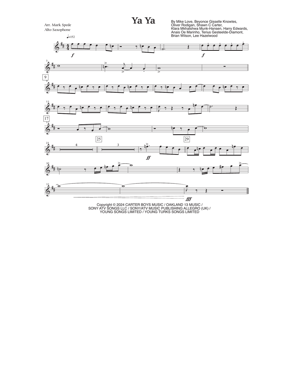 Ya Ya Marching Band scores gallery preview page 5