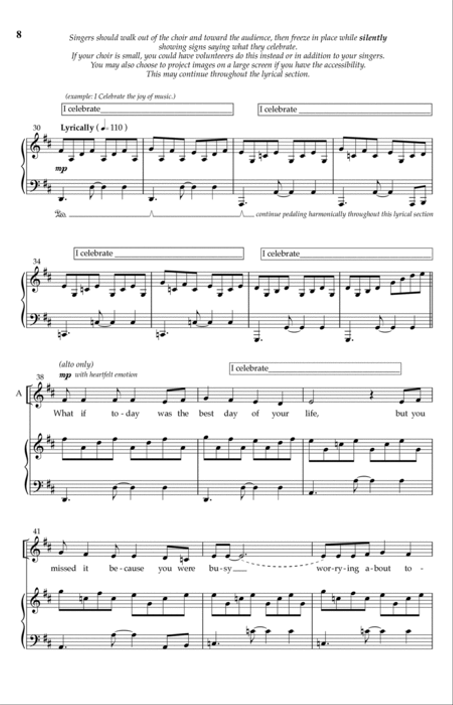 Celebrate This Life! 4-Part scores gallery preview page 6