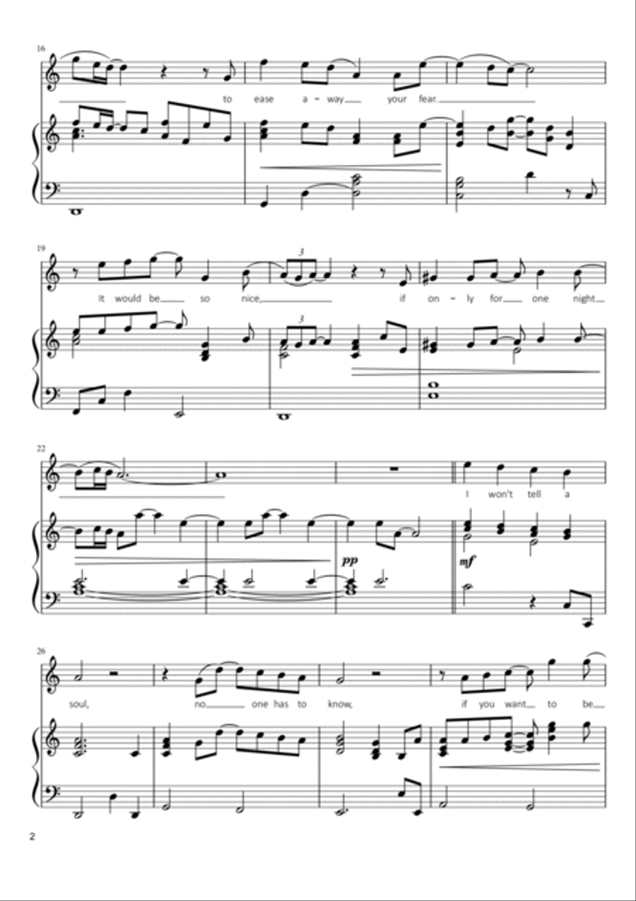 If Only For One Night Voice scores gallery preview page 2