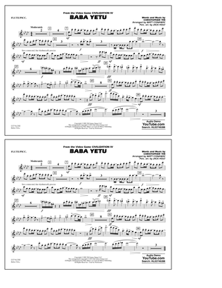 Baba Yetu (from Civilization IV) (arr. Matt Conaway) - Flute/Piccolo