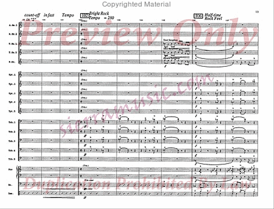 The Rise And Fall of a Short Fugue Jazz Ensemble scores gallery preview page 14