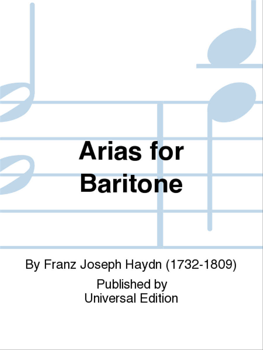 Arias For Baritone Arias For Baritone Baritone Horn scores gallery preview page 1