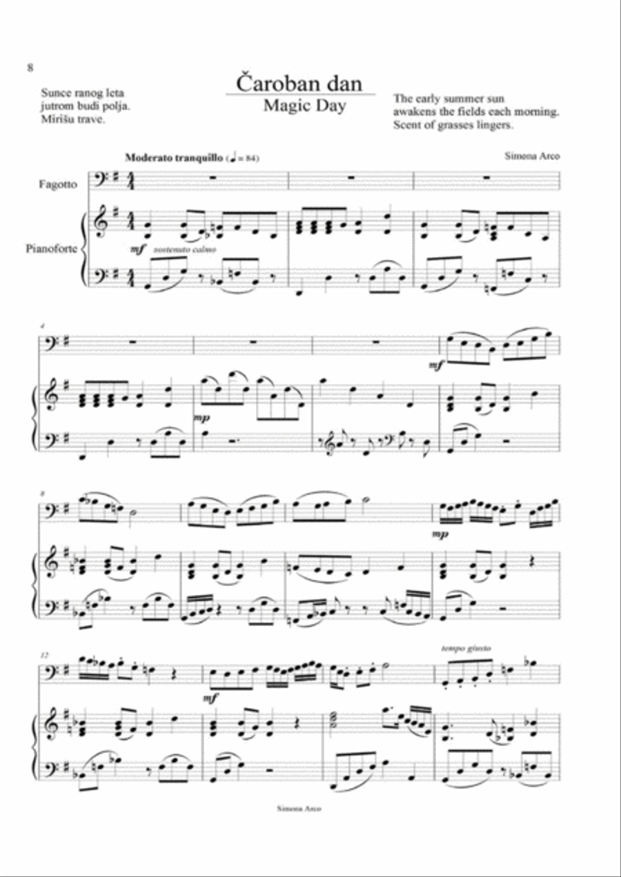 Magic Day Magic Day Bassoon scores gallery preview page 2