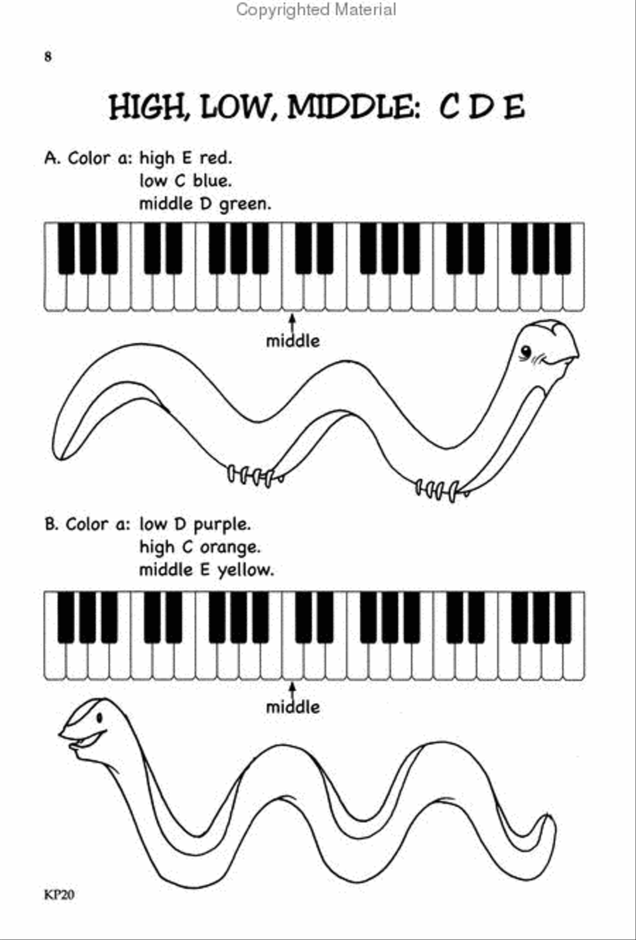 Bastien Theory Boosters: Naming White Keys Piano Method scores gallery preview page 3