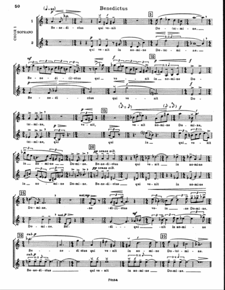 Missa Brevis 4-Part scores gallery preview page 4