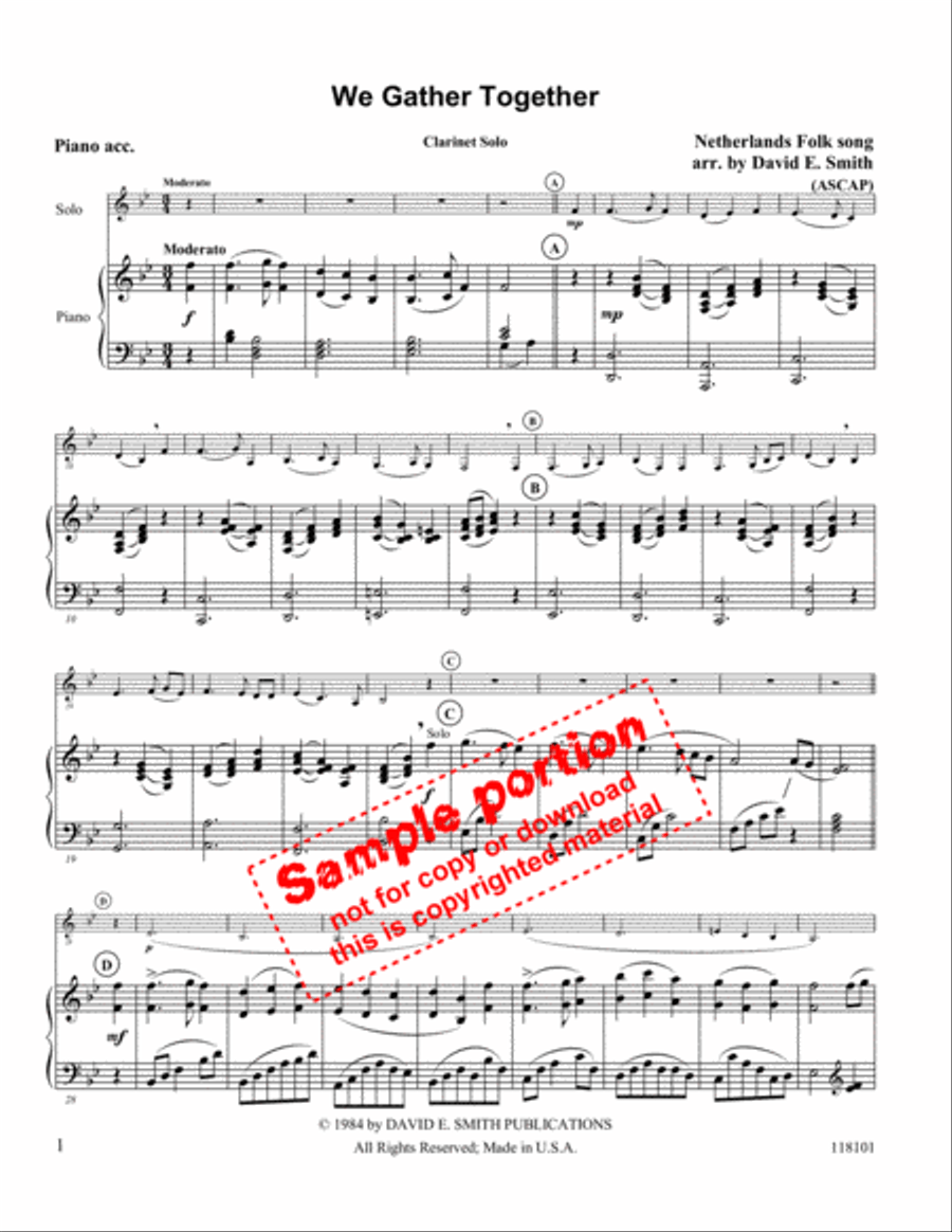 We Gather Together We Gather Together Flute scores gallery preview page 2