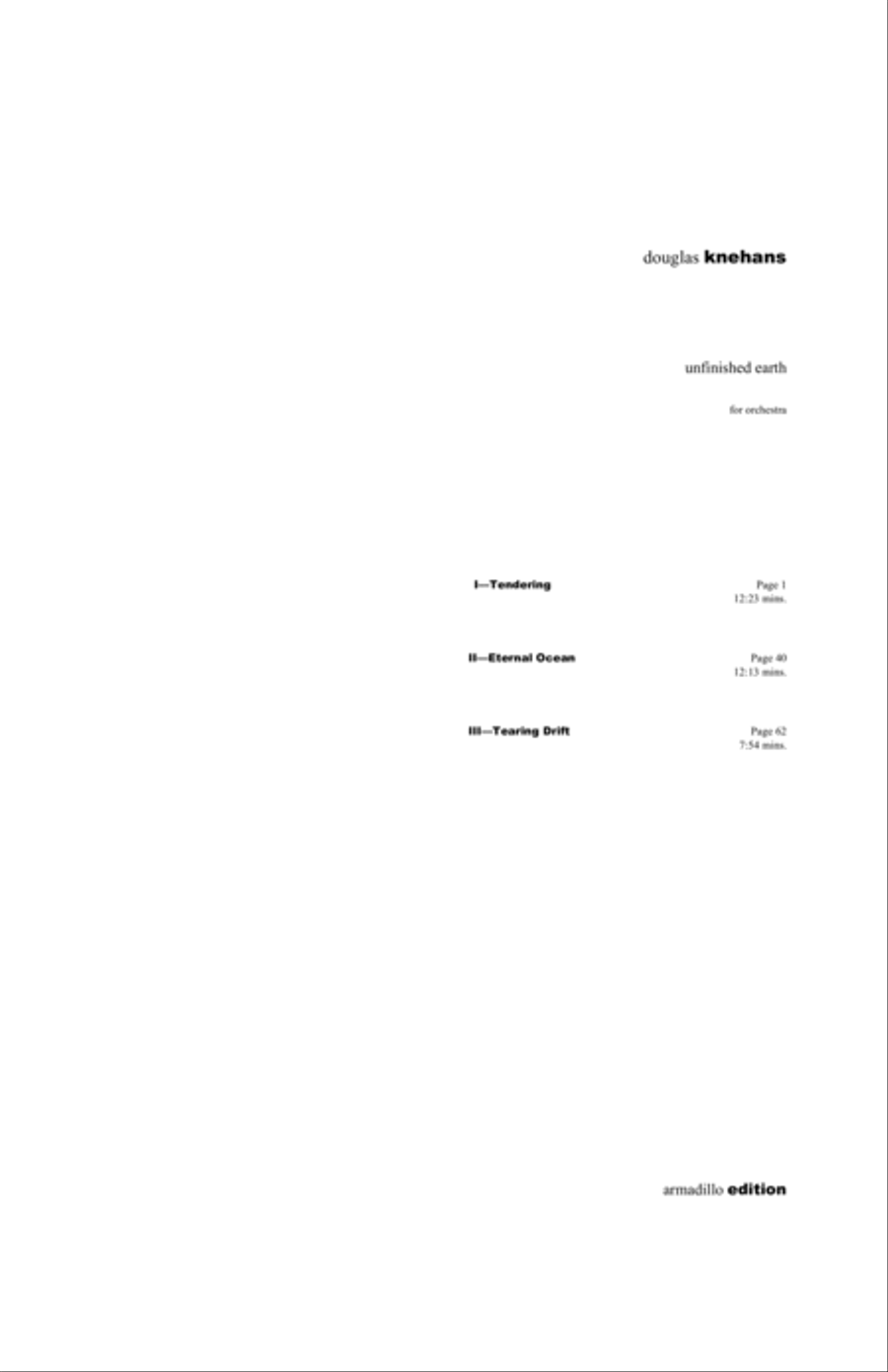 Unfinished Earth-for orchestra Full Orchestra scores gallery preview page 3