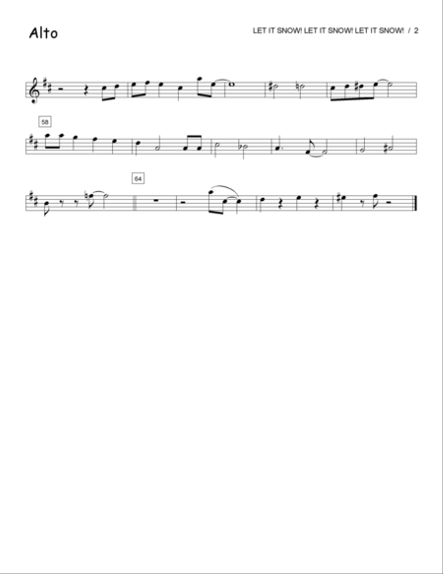 Let It Snow! Let It Snow! Let It Snow! Jazz Ensemble scores gallery preview page 3