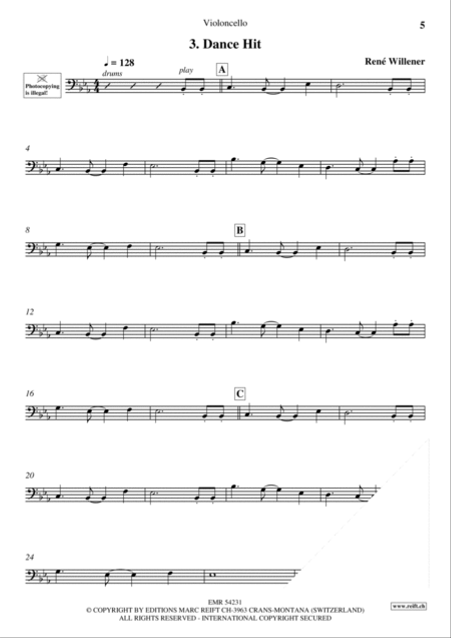 Happy Birthday Cello scores gallery preview page 5